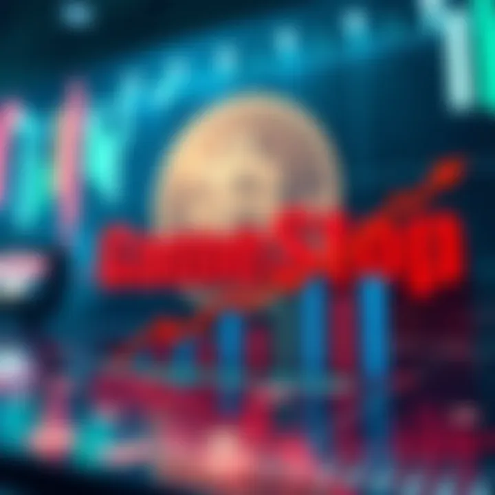 Graph showing GameStop's funding increase to $2.7 billion with Bitcoin symbol in the background