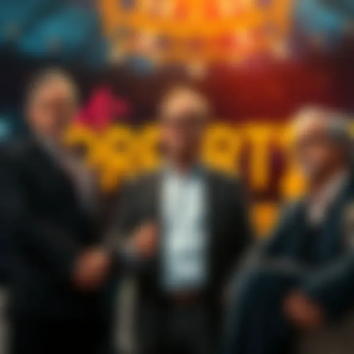 Mike Cagney stands with Gold Proxy team addressing Ionic Digital shareholders.