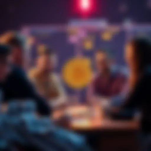 A group of friends engaged in a discussion about Bitcoin, sharing ideas and opinions about cryptocurrency.