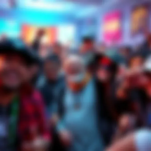 A diverse group of original fans, known as OGs, gathered together at an event, smiling and sharing memories with banners in the background.