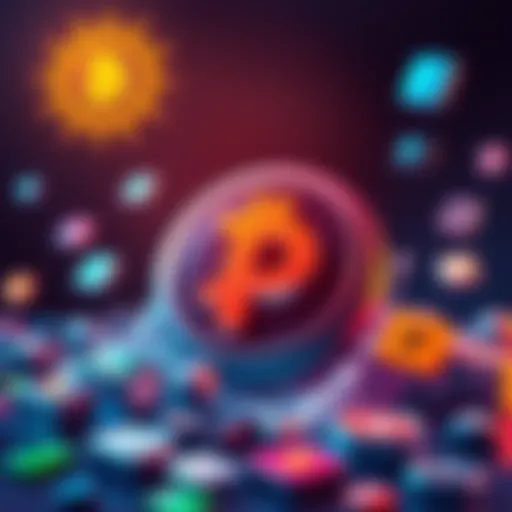 An illustration showing the Pi cryptocurrency logo surrounded by various payment and app icons, symbolizing its rise and application in Web 3.