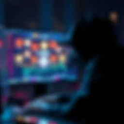 A hacker in front of a computer screen displaying cryptocurrency icons, symbolizing the return of $40M and donation to Tornado Cash.