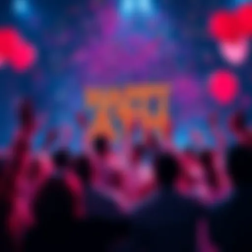 People celebrating the Happy ATH achievement with confetti and balloons