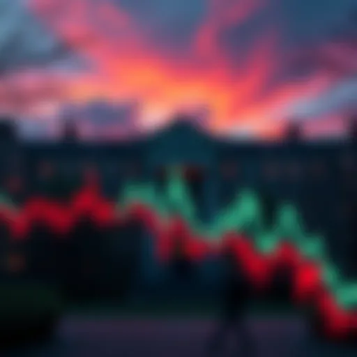Harvard University building with a financial graph overlay representing investment in Blackrock ETF.