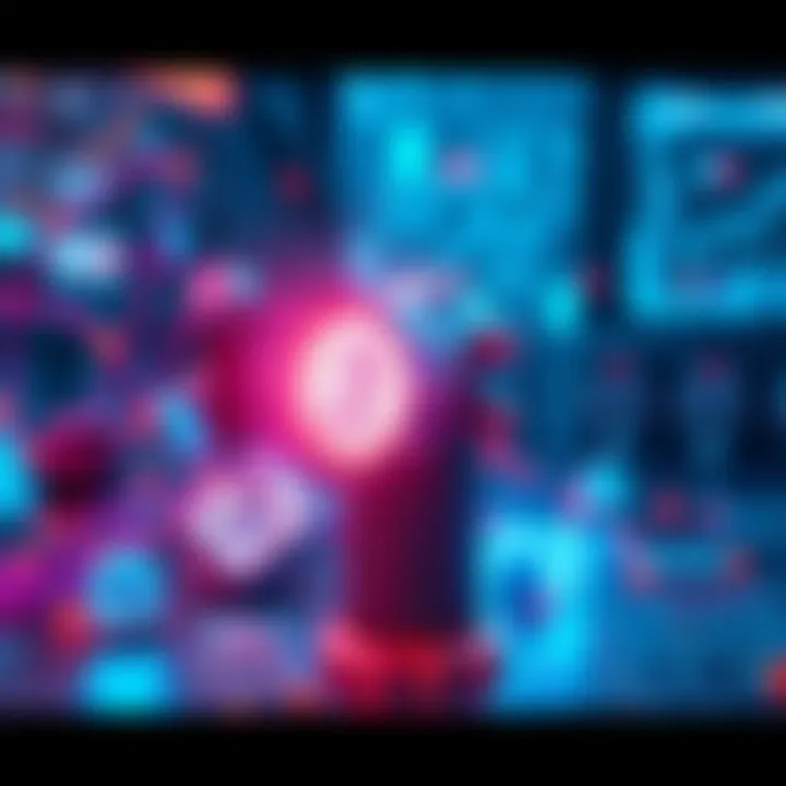A futuristic representation of artificial intelligence powered by Hedera, showing silicon technology and digital elements.