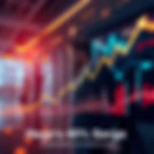 A graph showing a sharp increase in Hege's market cap, with business people discussing strategies in the background, representing community engagement.