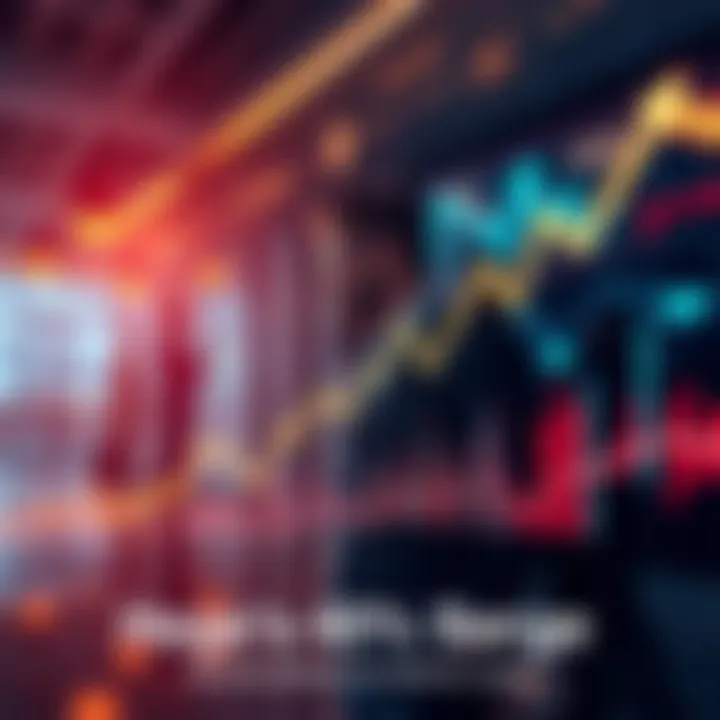 A graph showing a sharp increase in Hege's market cap, with business people discussing strategies in the background, representing community engagement.