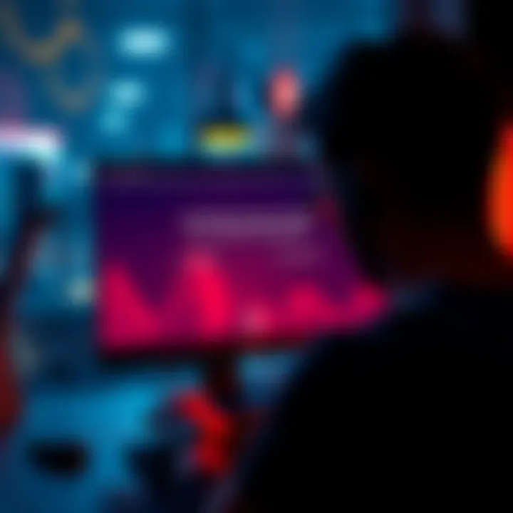 A person looking at a computer screen showing an error message about a denied cryptocurrency order for three coins.