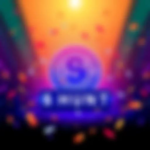 A vibrant graphic showcasing the $HUNT token symbol with confetti and a countdown clock, celebrating its launch on Solana.