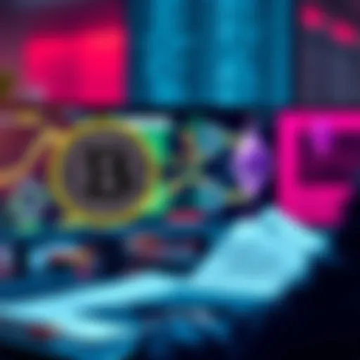 A person weighing choices between Fidelity Bitcoin Trust (FBTC) and Fidelity Ethereum Trust (FETH) with documents and a computer in the background
