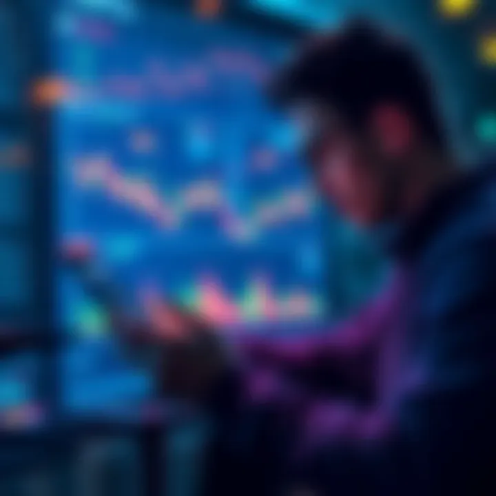 A person analyzing charts and graphs related to XRP investment