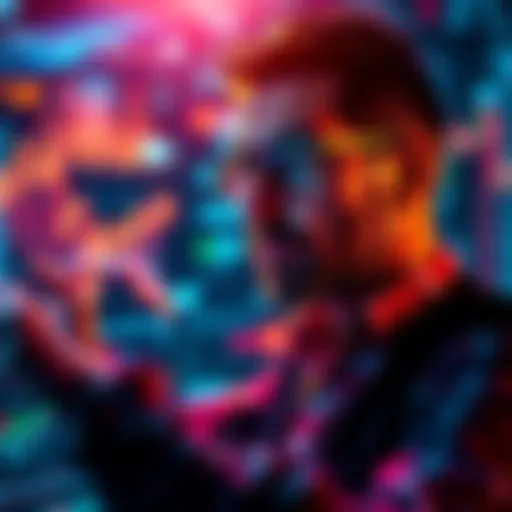 A person analyzing stock market charts and graphs with a focused expression, symbolizing investment insights for 2025.