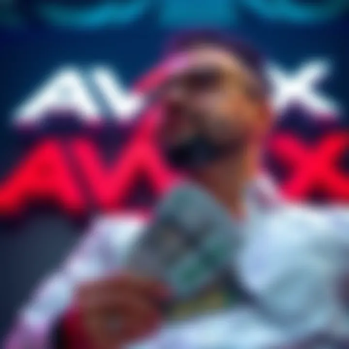 An investor holds cash with the AVAX logo in the background, contemplating a $60K investment as the asset shows potential growth.