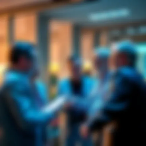 Group of investors sharing strategies and ideas for achieving higher investment returns