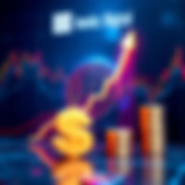 Ionic Digital logo with a rising Bitcoin chart and a cash symbol, representing their growth from Bitcoin's price surge.