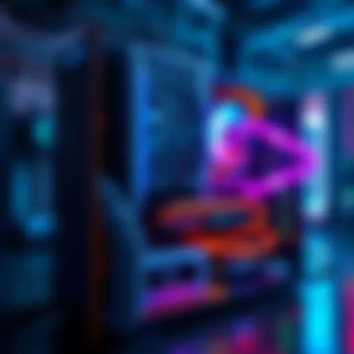 A modern Bitcoin mining rig designed for efficiency, showcasing its sleek design and technology.