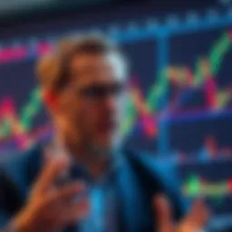 Jake Claver speaks about institutional investors avoiding XRP, with graphs showing market trends in the background.