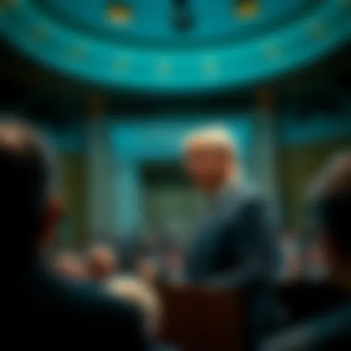 Federal Reserve Chair Jerome Powell addressing an audience during a press conference