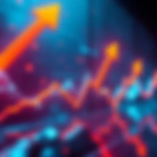 Graph showing Kaspa token price rising towards a new all-time high with upward arrows