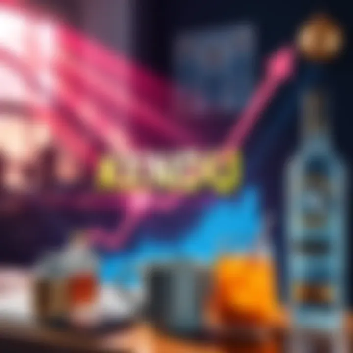 A vibrant representation of the KENDU Inu memecoin with a rising graph, coffee, and vodka products in the background. Community members celebrate the project's success