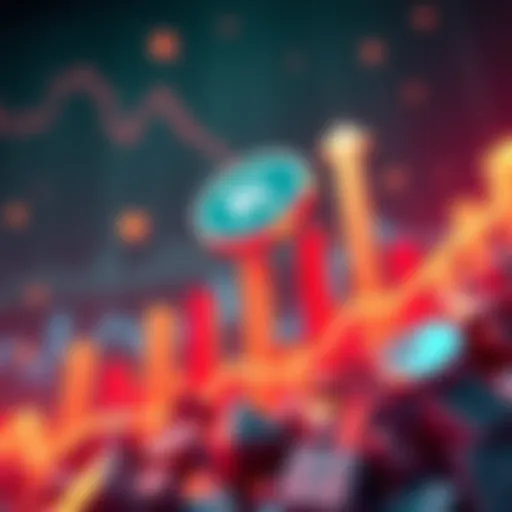 Kendu cryptocurrency showing a 70% price increase on a graph with rising bars