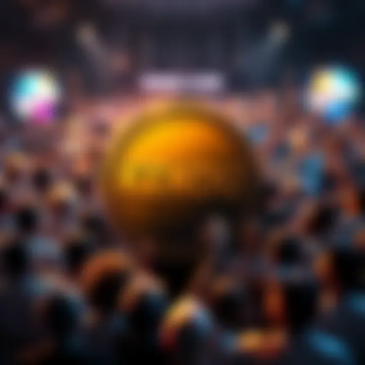 KENDU Coin logo surrounded by enthusiastic community members celebrating its potential in the memecoin market.
