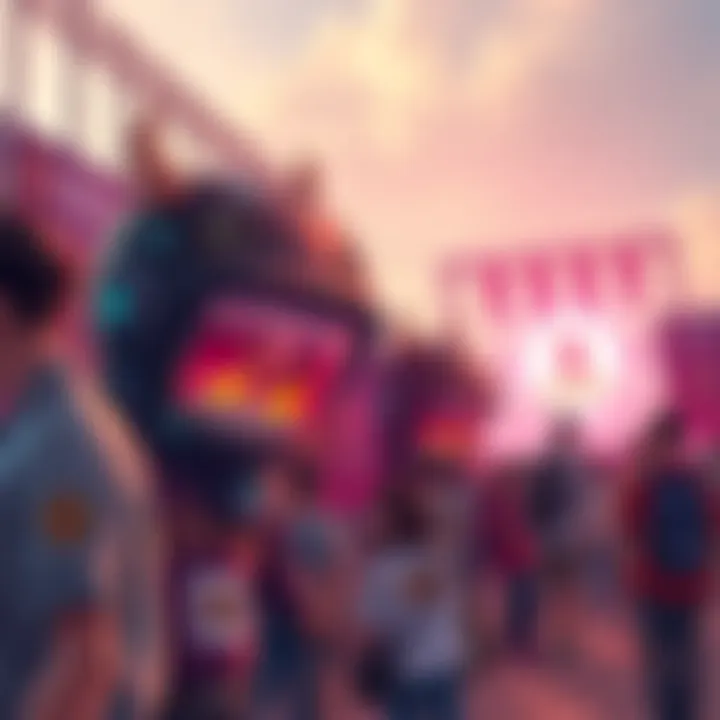 A group of people promoting Kendu Memecoin at a festival, showcasing banners and merchandise for the crypto community.