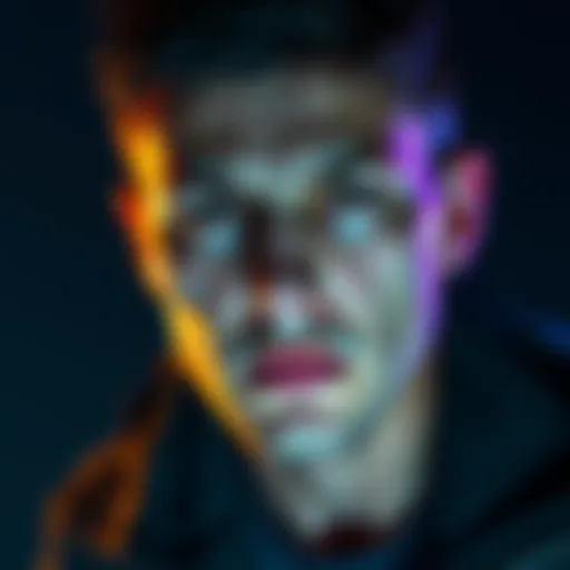 A somber portrait of Kostya Kudo, a Ukrainian crypto influencer, reflecting despair amid a financial crisis