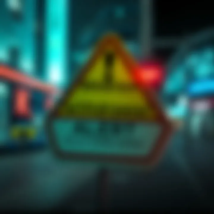 A graphic showing a warning sign about Kraken withdrawals with UK flag, symbolizing HMRC scrutiny.
