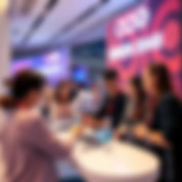 KseniaConnects team engaging with attendees at Token 2049 in Singapore, showcasing innovative crypto ideas.