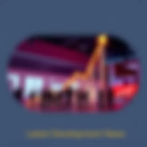 A graphic showing a rising graph with people discussing the latest industry changes, capturing the excitement of recent updates.