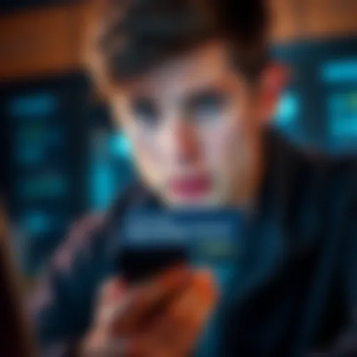 A tech-savvy individual looks distressed while viewing a firmware update notification on their Ledger Nano X device, showcasing the tension between user experience and security measures.