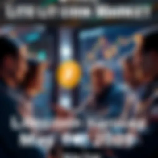 People engaging in a conversation about Litecoin market trends and trading strategies