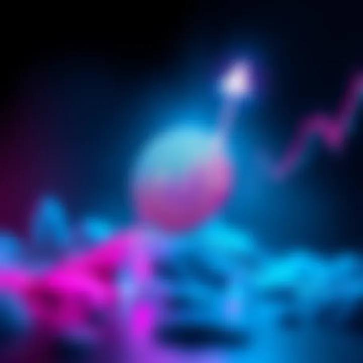 A visual representation of Litecoin trending upwards with an indicator showing a breakout