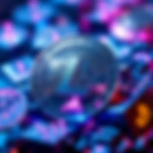 A digital representation of Litecoin integrated with Web3 and DeFi symbols, showing potential growth in cryptocurrency market