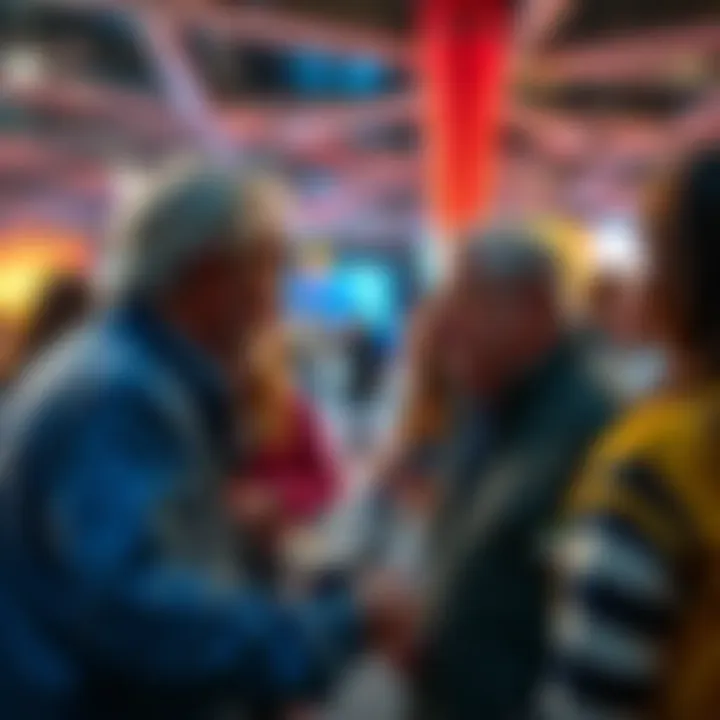 A local star discussing retirement plans with fans at a community event