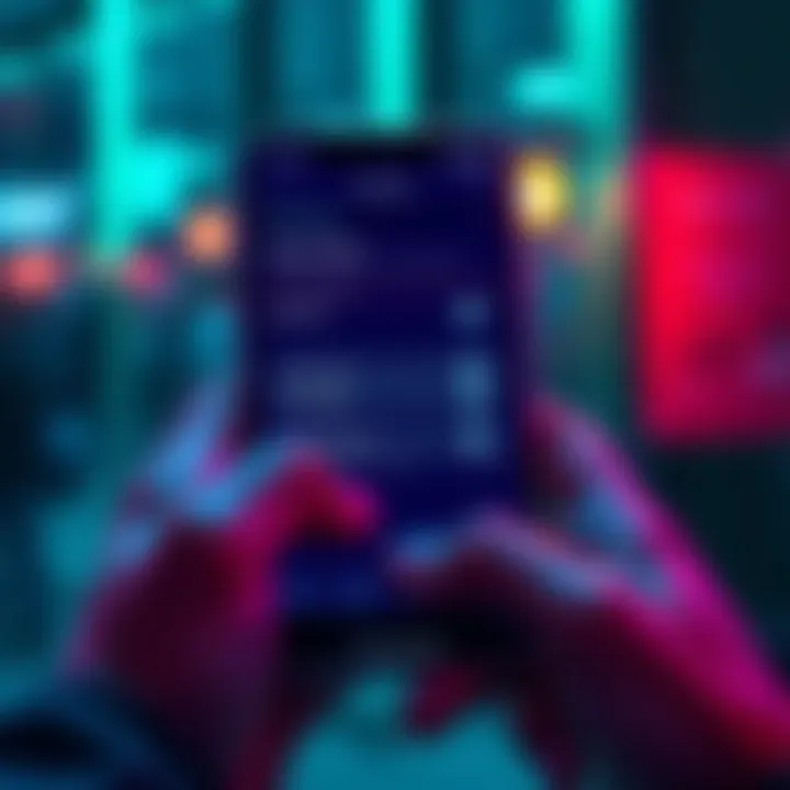 A person accessing their Loopring wallet settings to find their seed phrase on a smartphone screen