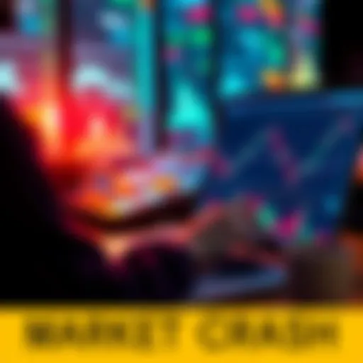 A person analyzing stock market trends on a laptop with financial charts displayed