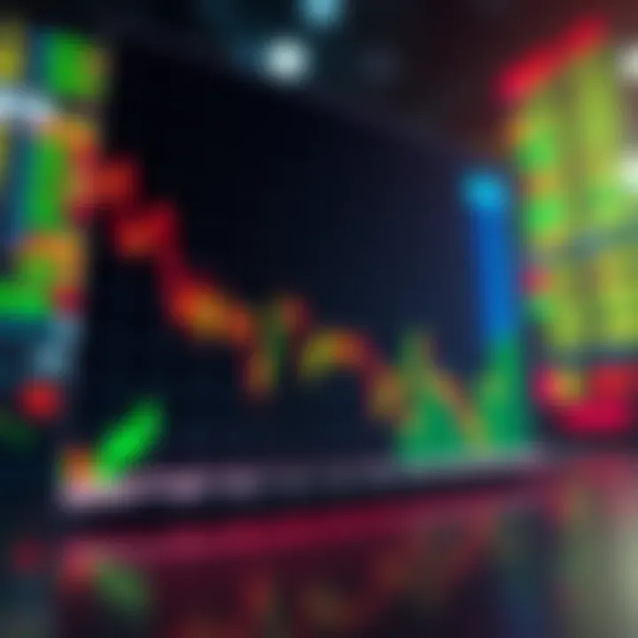 A graphic showing a downward trend in a stock market chart, symbolizing a financial crash.