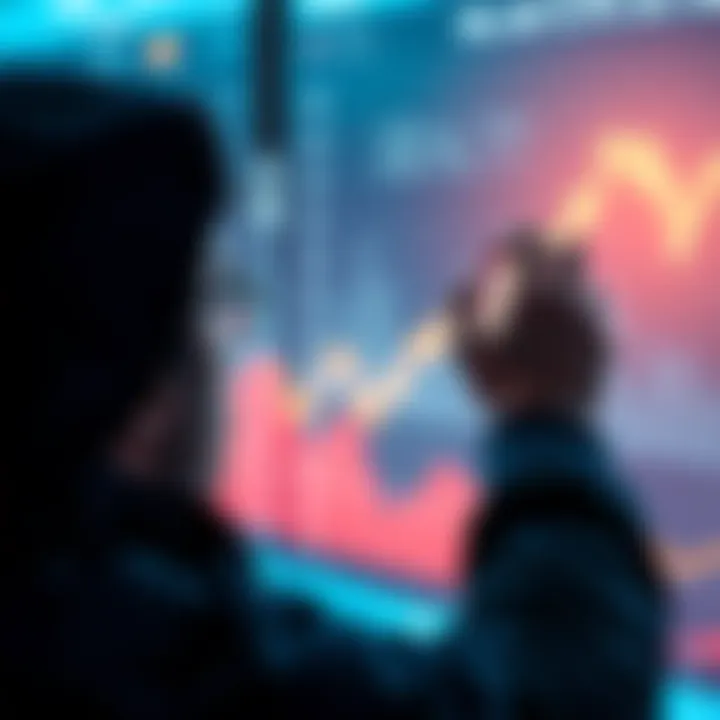 A person looking at a stock market chart showing upward trends, symbolizing the potential for positive market changes.