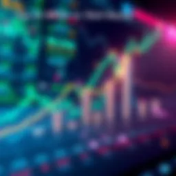 A graphic showing upward market trends with dollar signs and charts.