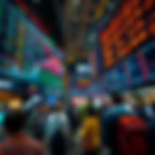 A bustling financial market display with stock charts indicating a potential rate cut and steady inflation at 1.77%, showcasing trader reactions.