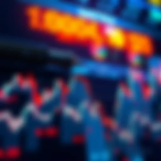 A graph showing a large W pattern forming in market trends with upward movements, symbolizing potential bullish signals.