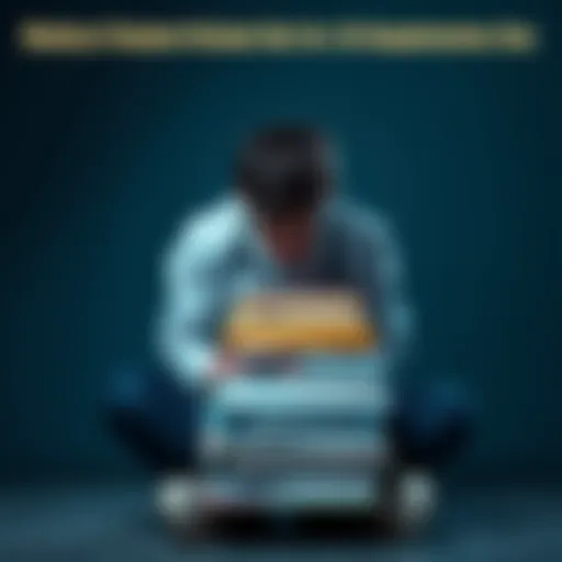 A medical student looks distressed, sitting alone with a stack of books and papers, symbolizing their struggle after expulsion.