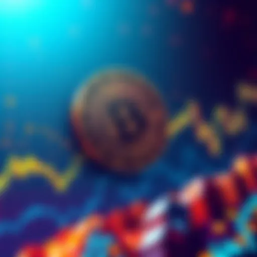 A digital chart showing a meme coin's price near its all-time low with potential upward movement.