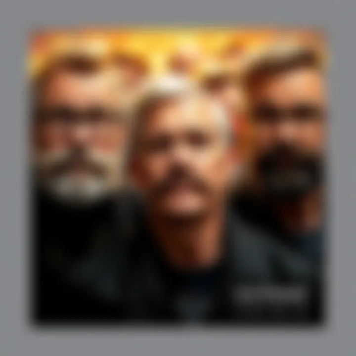 Group of men growing mustaches and engaging in community events for Movember