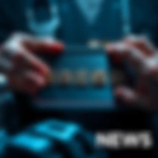 A person's hands pressing letters into a metal plate, creating a secure seed phrase storage method.