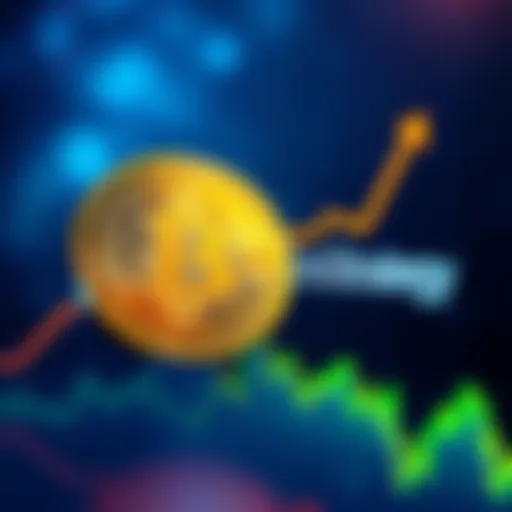 A graph showing an upward trend in Bitcoin values alongside a logo of MicroStrategy, representing its Bitcoin buying strategy