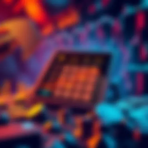 Illustration showing a mining calculator displaying probabilities and difficulty levels related to finding blocks using Bitaxe.