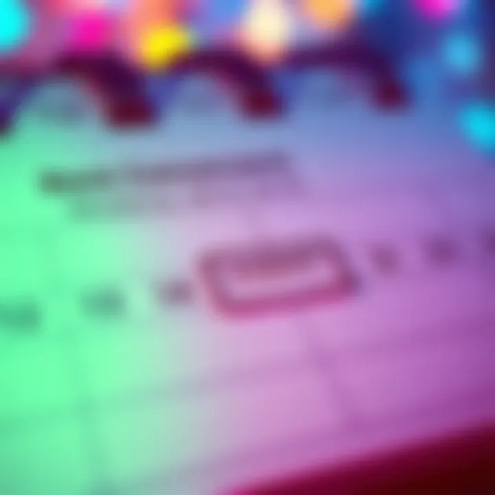 A calendar showing upcoming events with one event marked absent, indicating confusion about the missing rent conversion event in the schedule